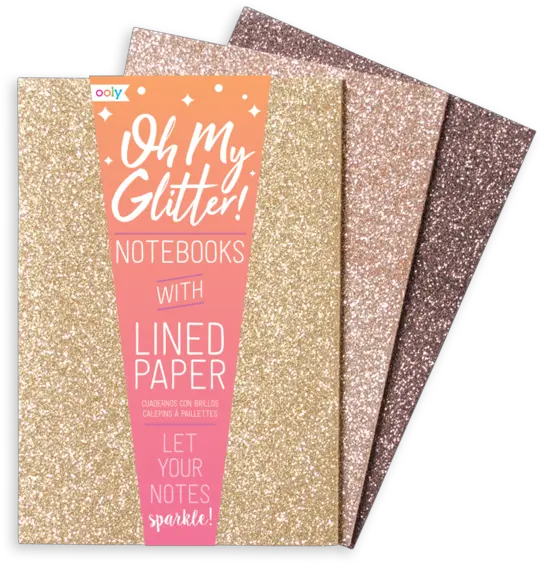 Ia1 Oh My Glitter Notebook Gold U0026 Bronze Notebooks Glitter Png Glitter Transparent