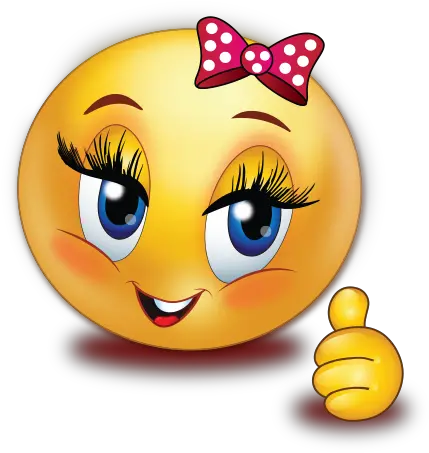 Cheer Happy Girl Thumb Up Emoji Thumbs Up Female Emoji Png Thumbs Up Emoji Png