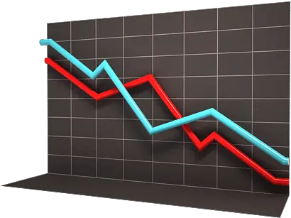 Going Down Two Bars Chart Graph Free Icon Iconiconscom Chart Going Down Png Bar Chart Icon Png