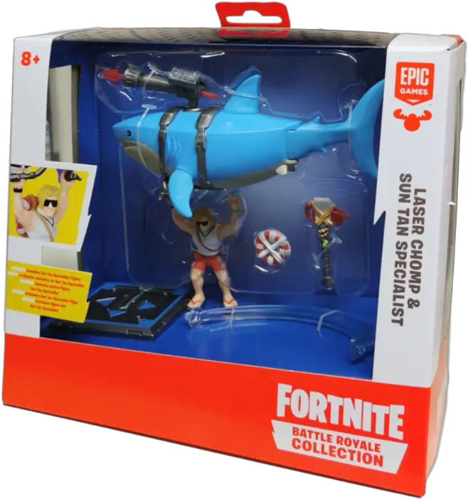 Fortnite Battle Royale Collection Laser Chomp U0026 Sun Tan Specialist 2 Figure Set Minifigures Fortnite Aerial Assault Trooper Png Battle Royale Png
