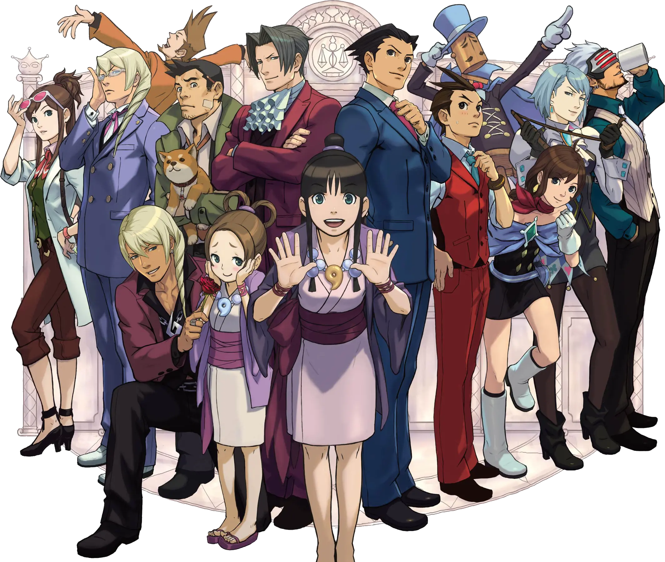 Japanese Ace Attorney Fans Reveal Their Favorite Lawyer Ace Attorney Characters Png Ace Attorney Logo