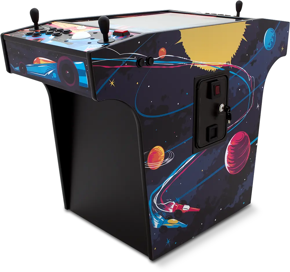 Space Race Cocktail Arcade Machine With 250 Arcade Desk Png Arcade Png