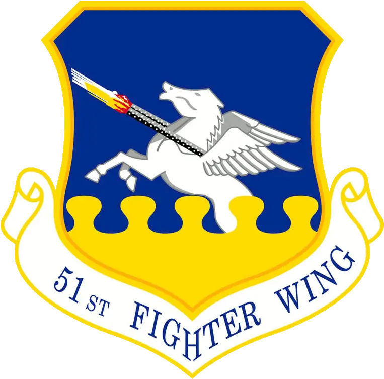 51st Fighter Wing 51st Fighter Wing Logo Png Shield With Wings Png