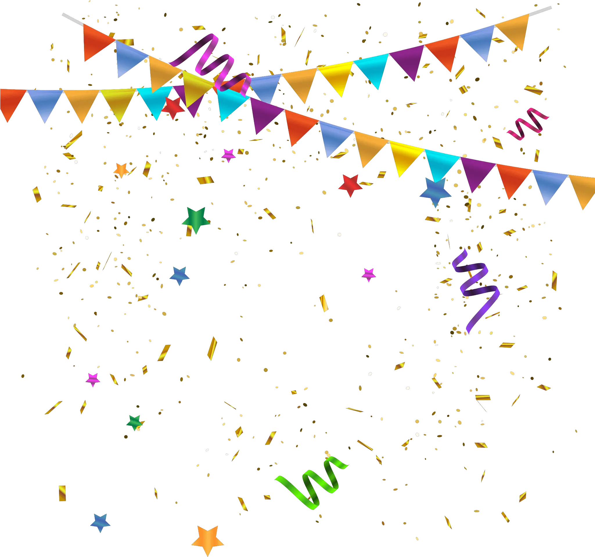 Balloons Confetti Png