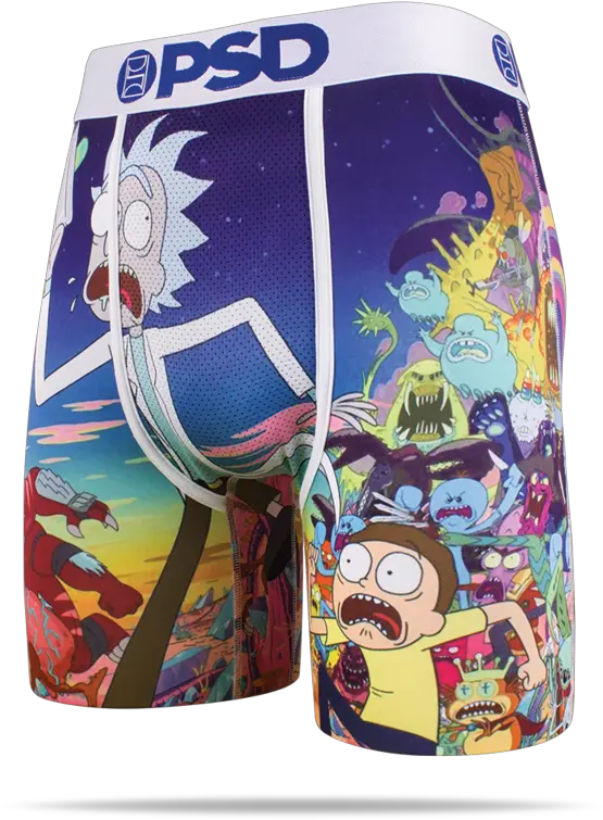 Psd Underwear Menu0027s Rick And Morty Boxer Brief White 1182059 Psd Rick And Morty Boxers Png Pickle Rick Face Png