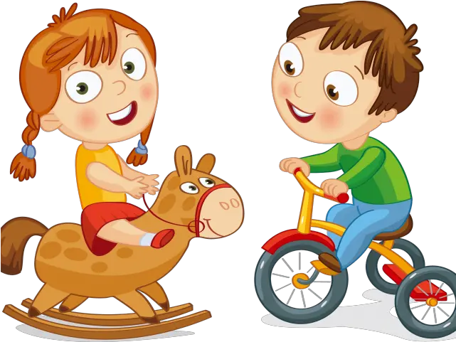 Tricycle Clipart Toddler Bike Children Playing Cartoon Ride A Tricycle Cartoon Png Children Playing Png