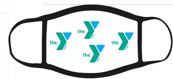 Full Color Ymca Face Mask Minimum Of 100 Face Mask Horizontal Png Ymca Logo Transparent