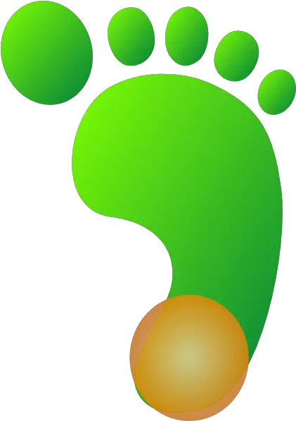 Green Feet Orange Heel Png 900px Large Size Clip Arts Free Foot Heel Png