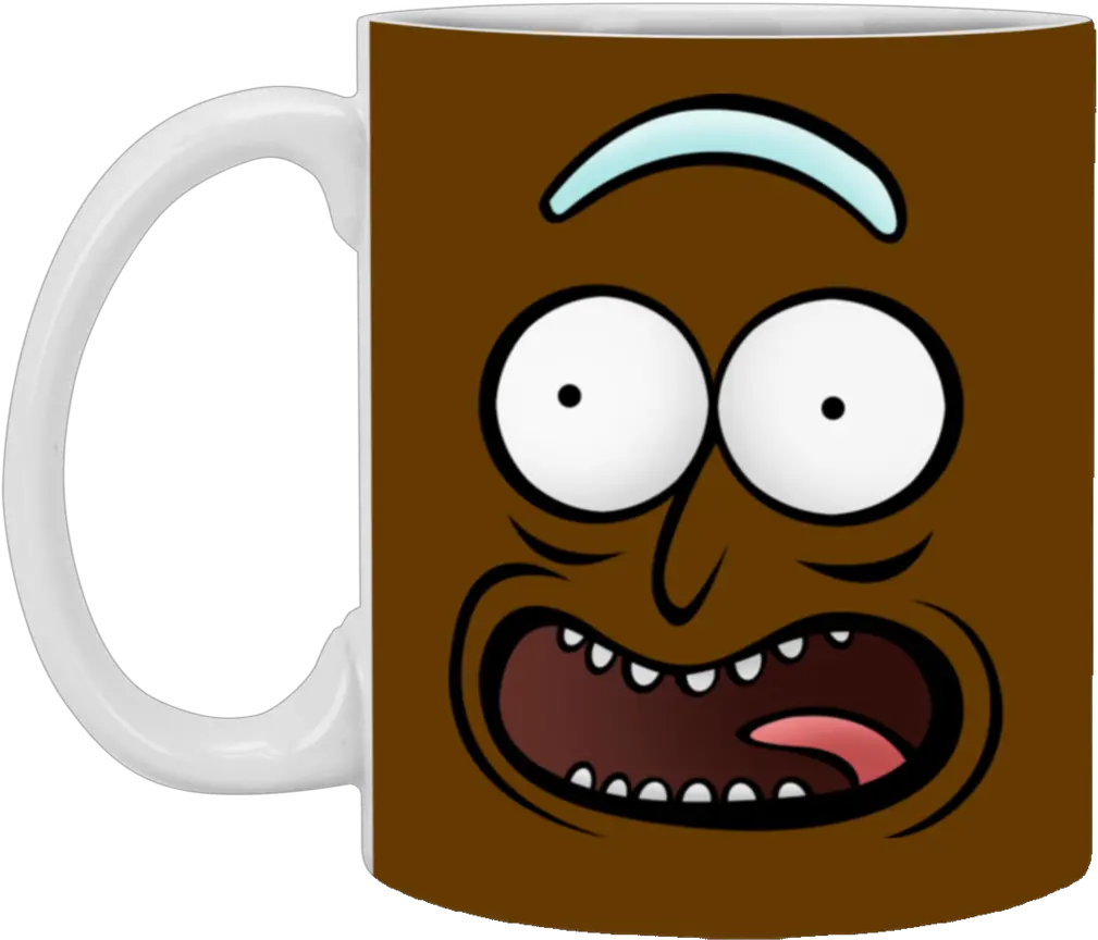 Rickz Pickles Funny Face Emoji Rick Mug Png Pickle Rick Face Png