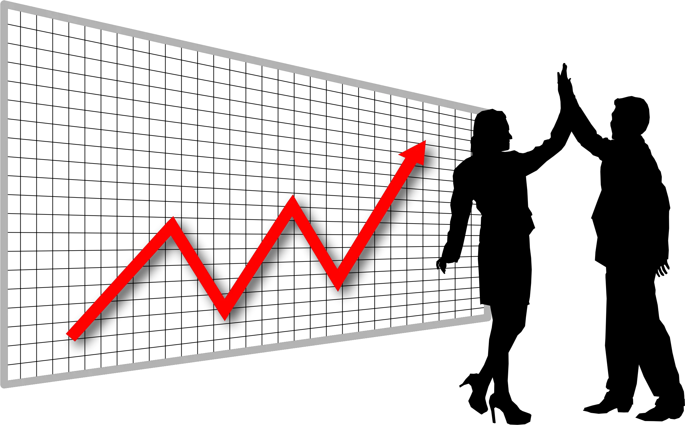 Library Of High Five Cross Picture Transparent Png Files High Profit Graph High Five Png