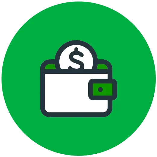 Green Dot Mobile Payments Green Apple Wallet Icon Png Wallet App Icon
