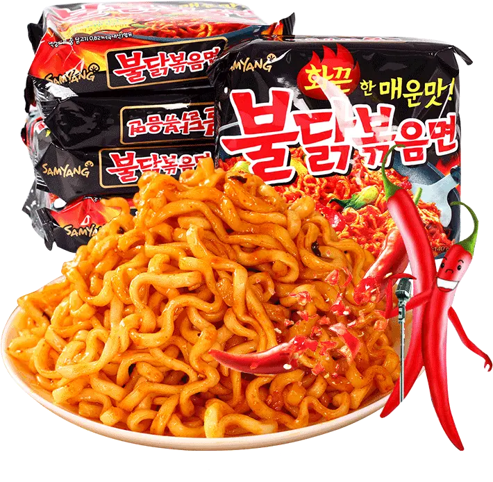 South Korea Imported Snacks Instant Noodles Three Turkey Fried Noodles Png Ramen Noodles Png