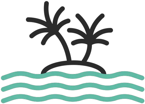 Lone Island Colored Stroke Icon Transparent Png U0026 Svg Island Icon Png Island Png