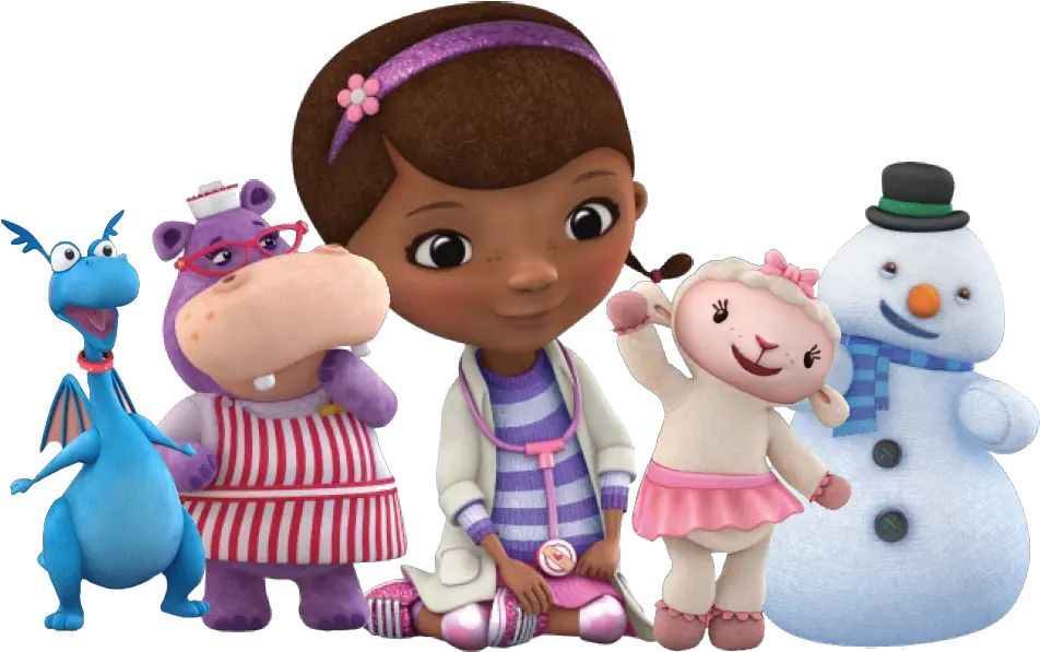 Check Out This Transparent Doc Mcstuffins With Toy Patients Png Doll Background