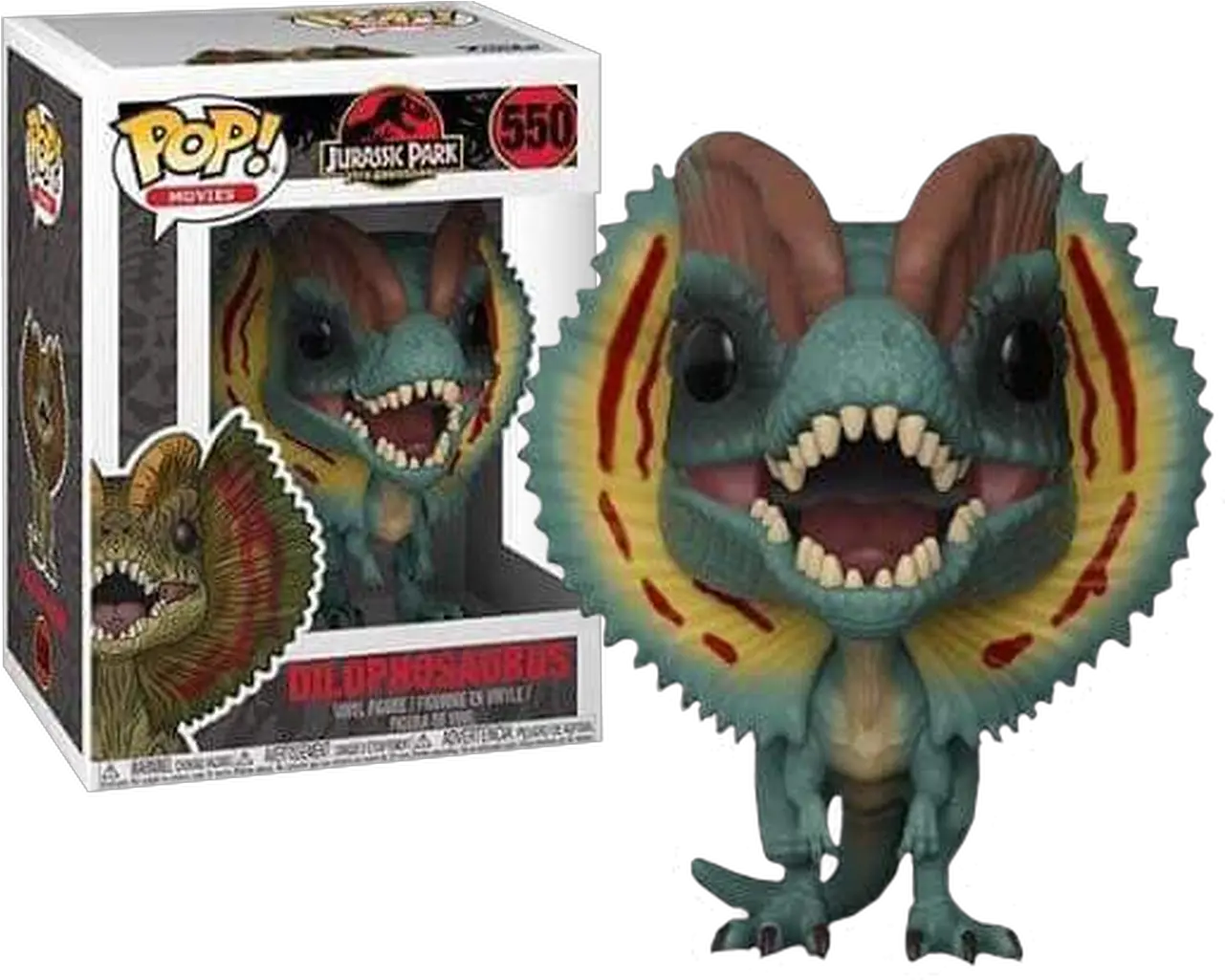 Jurassic Park Dilophosaurus Pop Vinyl Figure Jurassic Park Figurine Pop Png Jurassic Park Png