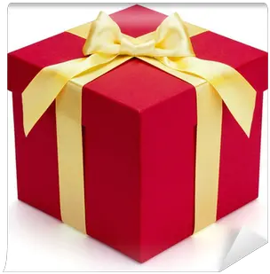 Red Gift Box With Yellow Ribbon And Bow Wall Mural U2022 Pixers We Live To Change Sorteo Fin De Año 2019 Png Present Bow Png