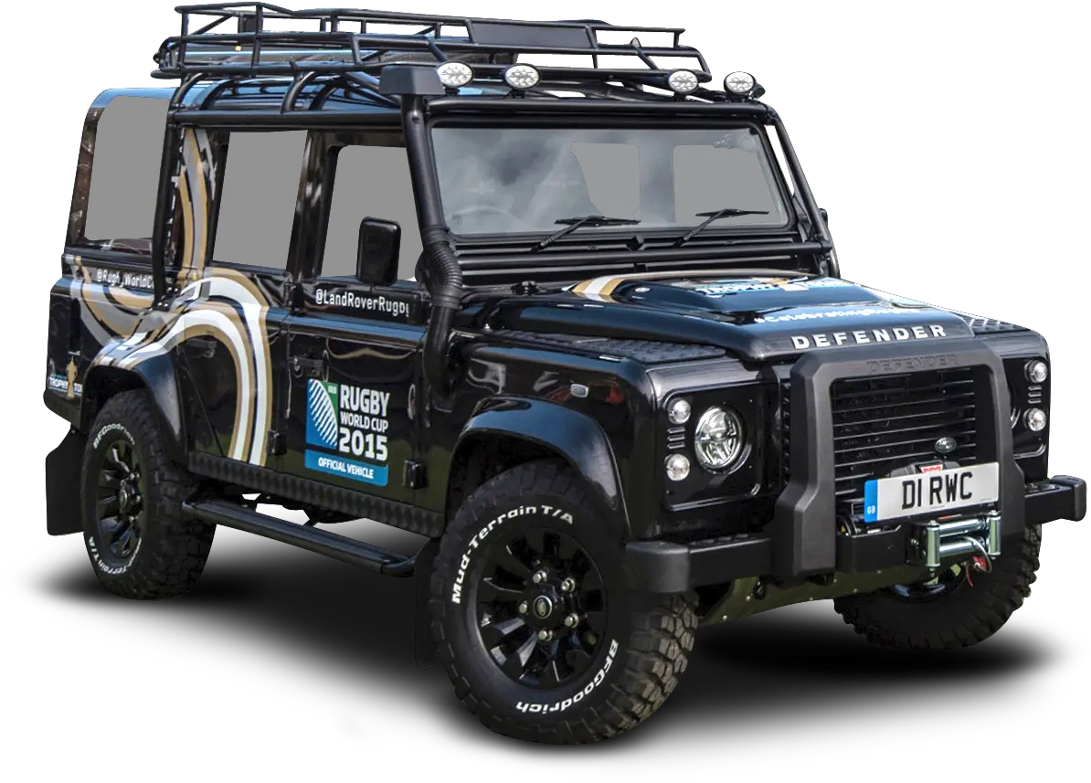 Black Land Rover Defender Car Bushwacker Fender Flares Jeep Png Jaguar Car Logo