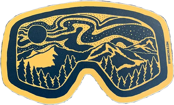 Ski Goggle Decal Illustration Png Ski Goggles Png