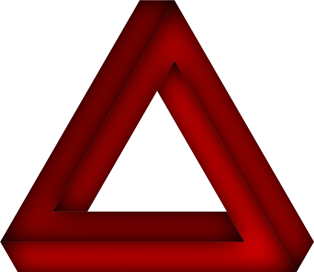 Penrose Triangle The Impossible Free Vector Graphic On Pixabay Pen Rose Red Triangle Transparent Png Triangles Png