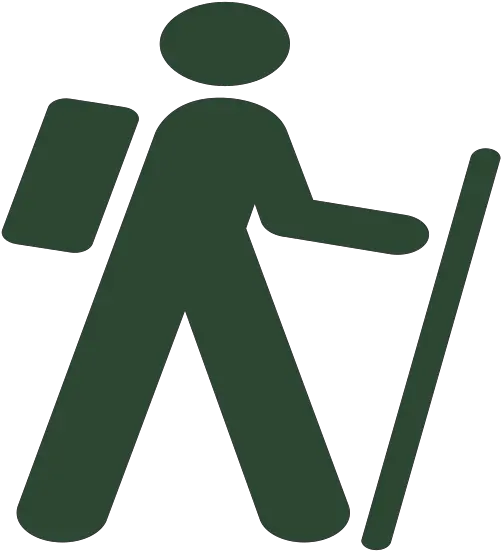 Green Hiker Svg Vector Clip Art Svg Clipart Traffic Sign Png Hiker Png