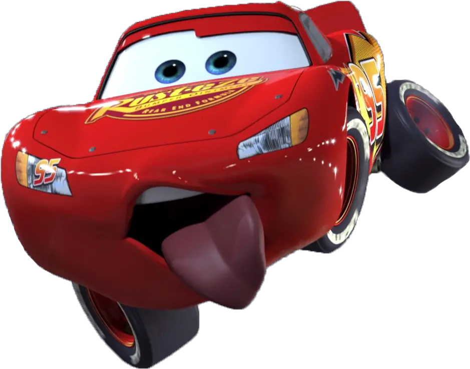 Lightning Mcqueen Cars Tongue Pixar The Lightning Mcqueen Tongue Out Png Lighting Mcqueen Png