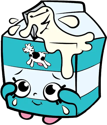 Shopkins Spilt Milk Coloring Pages Kids Milk Cartoon Png Milk Clipart Png