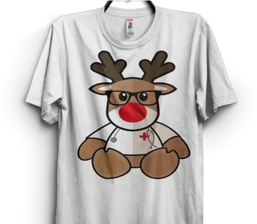 Nurse Christmas Reindeer Print Ready T Shirt Design Nursing Shirt Designs Png Christmas Reindeer Png