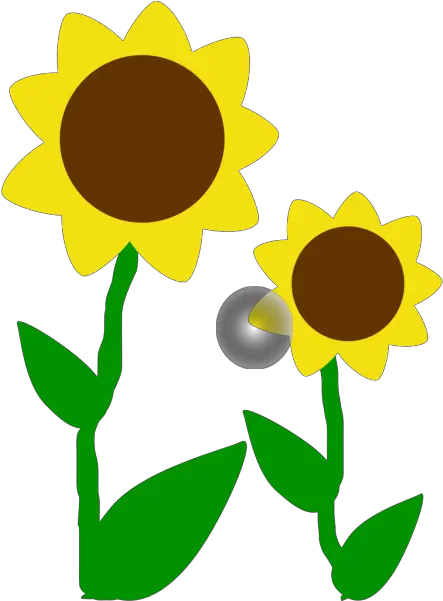 Simple Cartoon Sunflower Png Svg Clip Art For Web Wilf Flowers Clip Art Sunflower Emoji Transparent