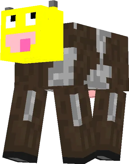 Download Minecraft Cow Face Cartoon Full Size Cartoon Minecraft Cow Png Cow Face Png