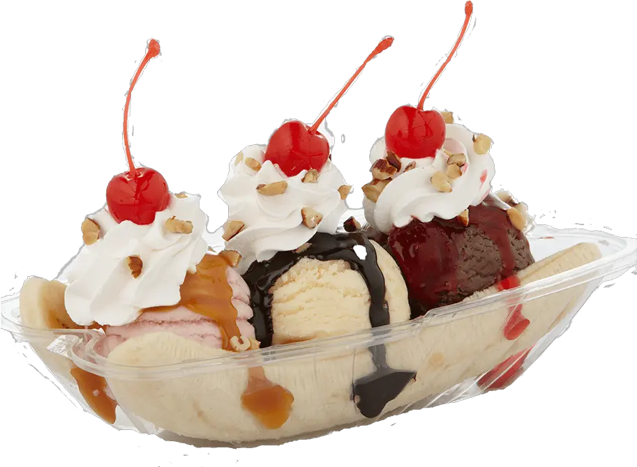 Ice Cream Banana Split Transparent Banana Split Ice Cream Png Banana Split Png