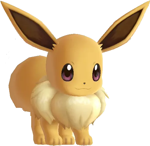 Pokémon Letu0027s Go Pikachu U0026 Eevee Partner Eevee Single Curl Png Eevee Transparent