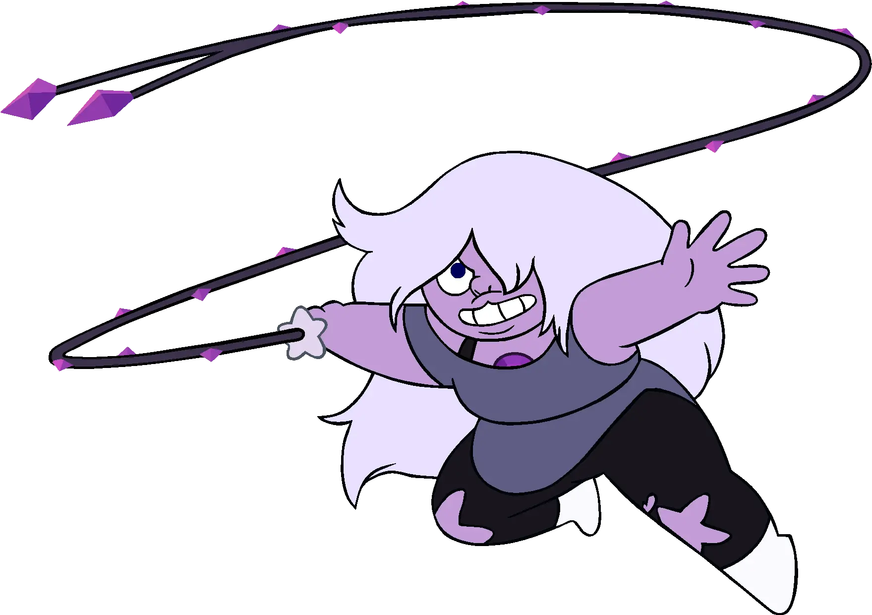 Amethyst And Whip 2 Steven Universe Papercraft Amethyst Light Bulb Clip Art Png Whip Png