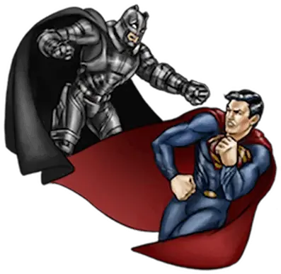 Batman V Stickers Set For Superhero Png Batman V Superman Logo Png