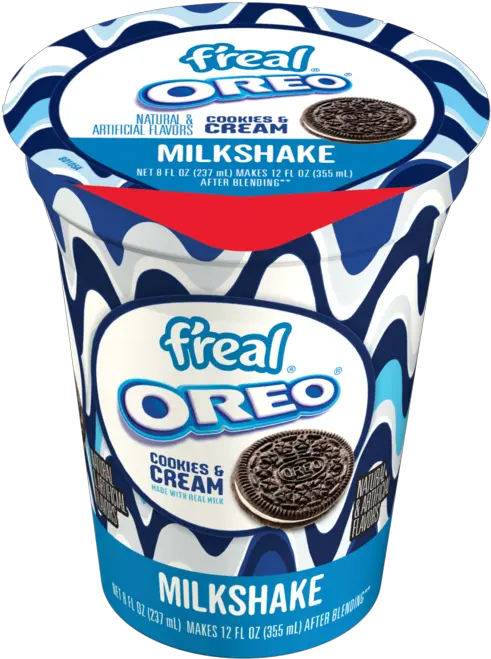 Fu0027real Oreo Cookies U0026 Cream Blend It Yourself Milkshake 8oz Cup Png Oreo Icon Mini