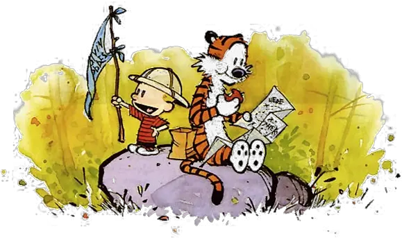 Calvin And Hobbes Greeting Card Happy Calvin And Hobbes Png Calvin And Hobbes Png