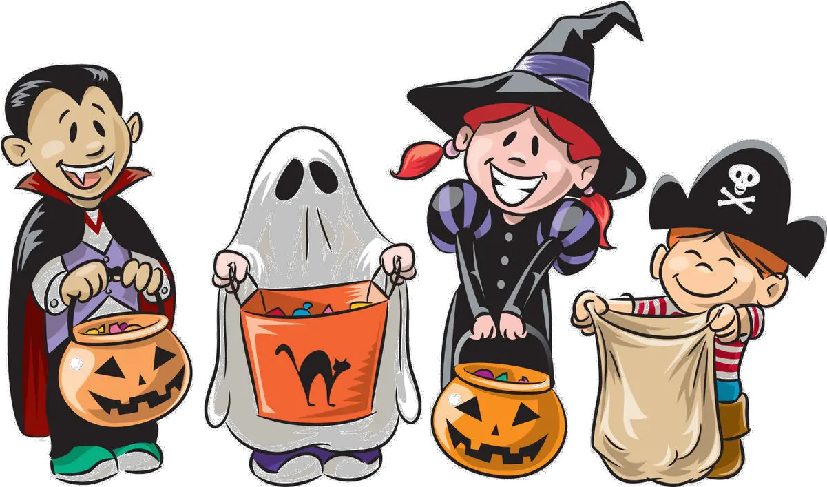 Trunk Or Treat Clipart Summer Ha 1372736 Png Trick Or Treaters Cartoon Summer Clipart Png