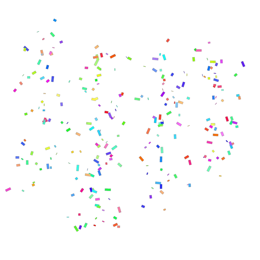 Confetti Png Gold