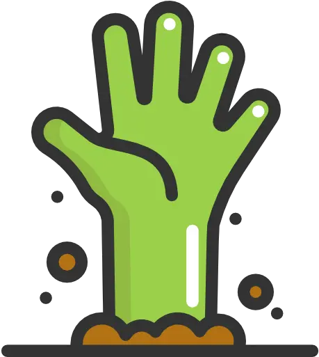 Spooky Scary Fear Halloween Horror Zombie Dead Icon Png Zombie Hands Png