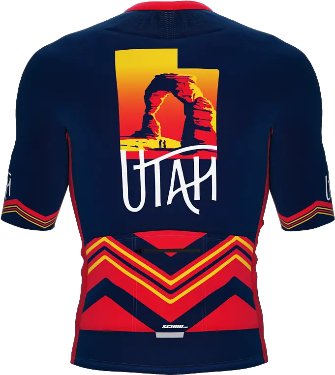 Scudopro Pro Elite Short Sleeve Cycling Jersey Utah Usa Long Sleeve Png State Icon
