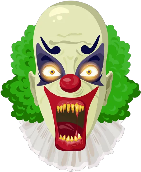 Scary Clown Green Png Clipart Image Clowns Creepy Cartoon Clown Face Scary Creepy Png