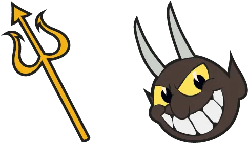 Cuphead The Devil With Trident Cursor U2013 Custom Custom Cursor Cuphead Png Cuphead Logo Png