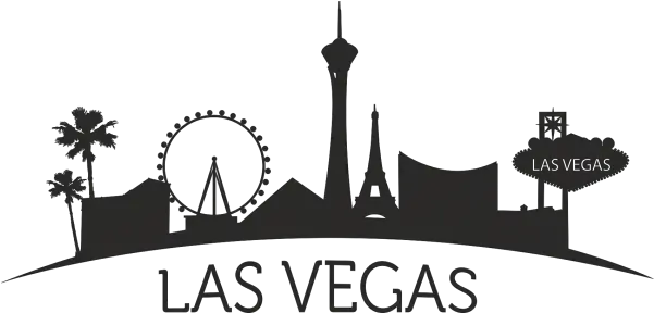 Fotos En Las Vegas Silhouette Las Vegas Skyline Png Las Vegas Skyline Png