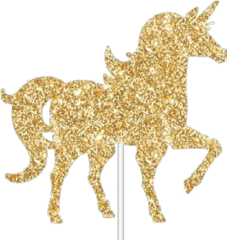Gold Glitter Unicorn Cake Topper Just For Kids Glitter Gold Unicorn Png Sparkle Emoji Transparent