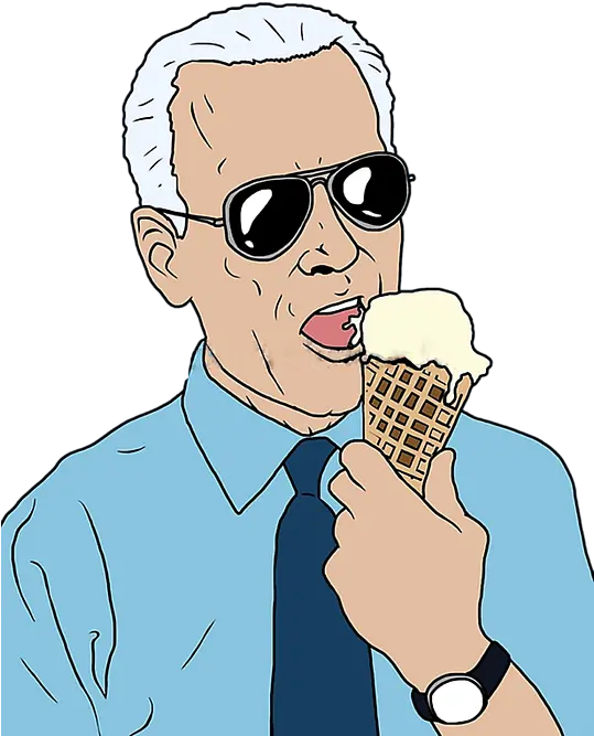 Bleed Area May Not Be Visible Joe Biden Ice Cream Sticker Png Joe Biden Png