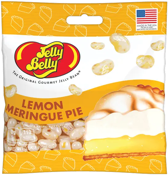 35 Oz Jelly Belly Lemon Meringue Pie Grab U0026 Go Bag Black Licorice Jelly Beans Png Jelly Bean Logo