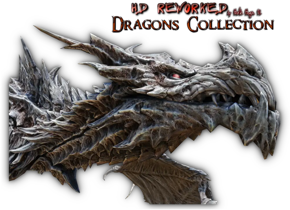 Hd Reworked Dragons Collection 4k Dragon Png Skyrim Dragon Icon