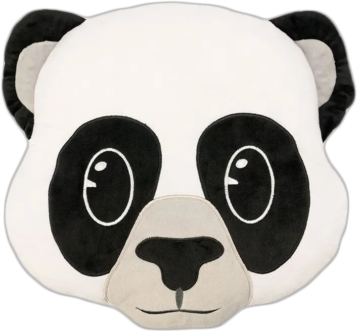 Emoji Cushion Panda Stuffed Toy Png Panda Emoji Png
