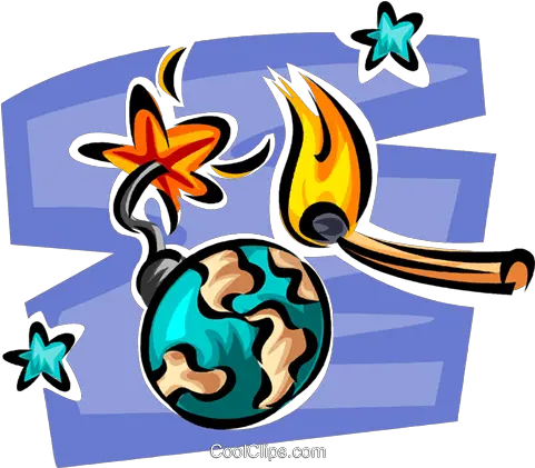 Globe As A Time Bomb Royalty Free Vector Clip Art Art Png Time Bomb Png