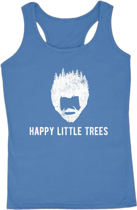 Happy Little Trees Bob Ross Funny Graphic Womenu0027s Tank Sex Active Tank Png Bob Ross Png