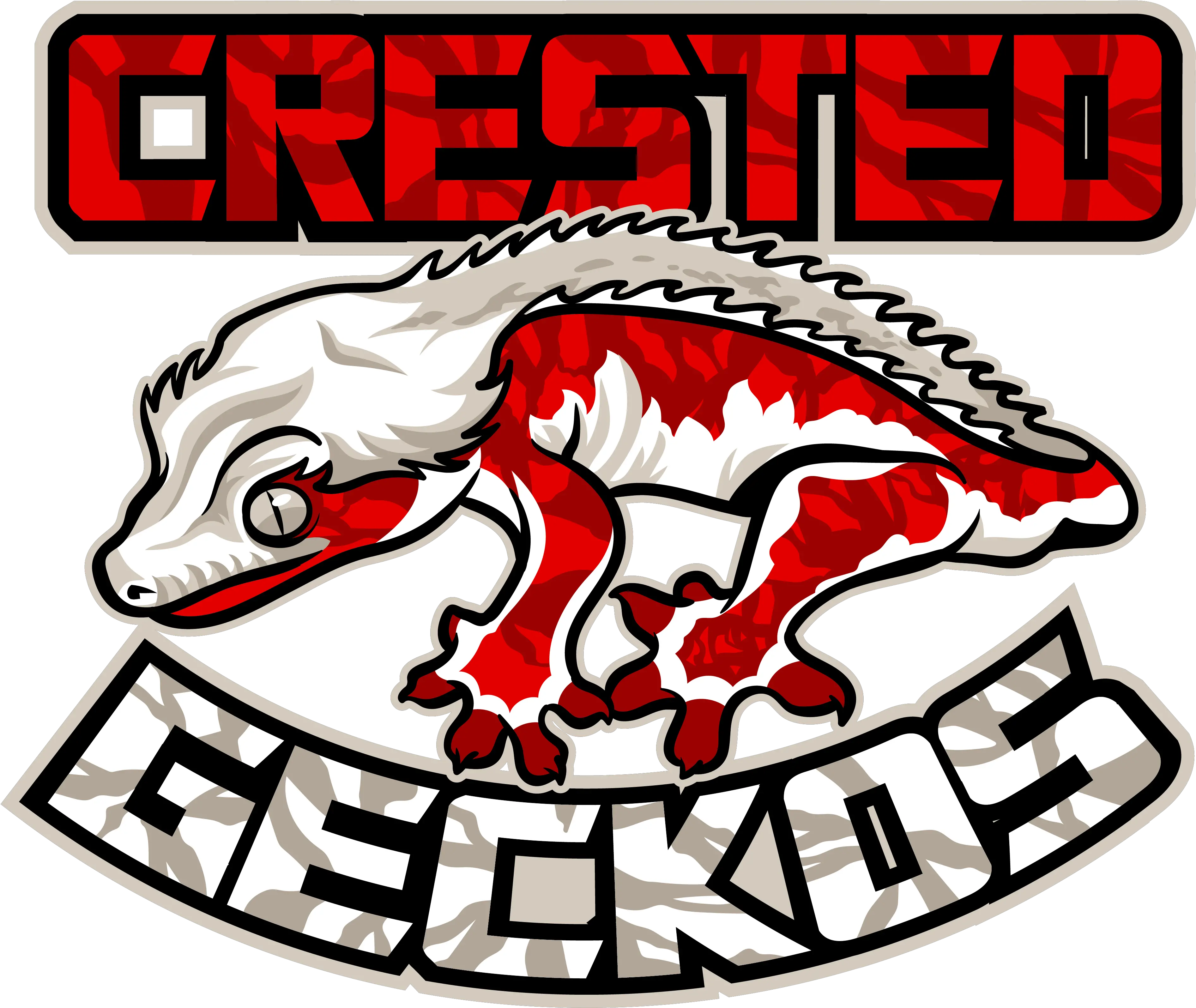 Crested Geckos Mascot Logo Sidestep Png Mascot Logo